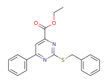 ethyl 2-(benzylthio)-6-phenylpyrimidine-4-carboxylate