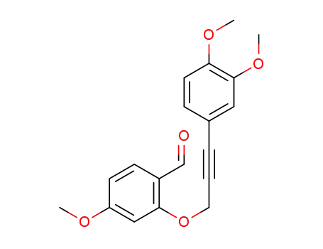 2-((3-(3,4-dimethoxyphenyl)prop-2-yn-1-yl)oxy)-4-methoxybenzaldehyde