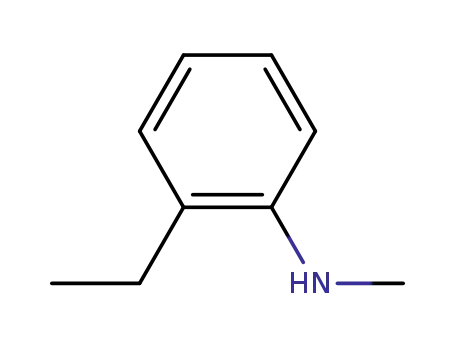 Molecular Structure of 1821-38-1 (N-ethyl-2-methyl-aniline)