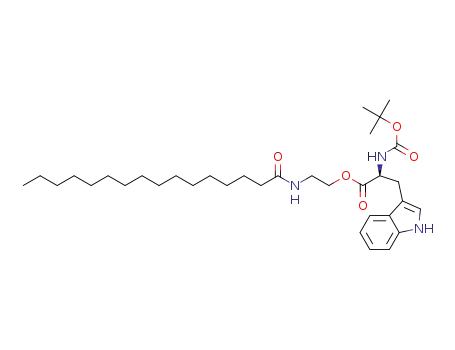 2-(palmitoylamino)ethyl N-tert-butoxycarbonyl-L-tryptophanate
