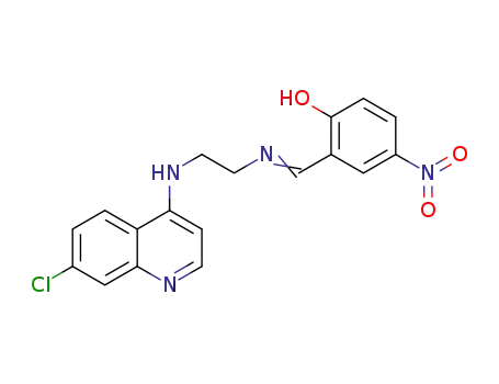N-(2-((2-hydroxy-5-nitro-phenyl)methylimino)ethyl)-7-chloroquinolin-4-amine