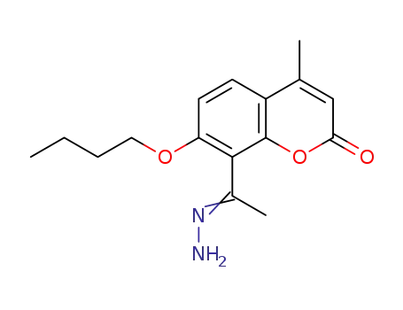 8-(1-hydrazonoethyl)-7-butoxy-4-methylcoumarin