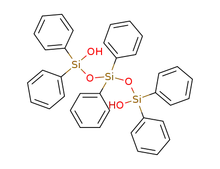 Molecular Structure of 1110-85-6 (1,5-Trisiloxanediol, 1,1,3,3,5,5-hexaphenyl-)