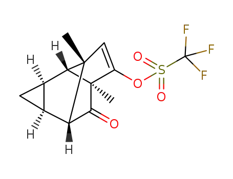 2,4a-dimethyl-6-oxo-1a,1b,2,4a,5,5a-hexahydro-1H-2,5-methanocyclopropa[a]-pentalen-3-yl trifluoromethanesulfonate