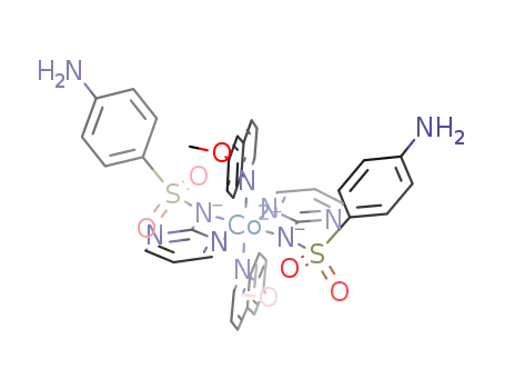 Co(sulfadiazine)2(6-methoxyquinoline)2