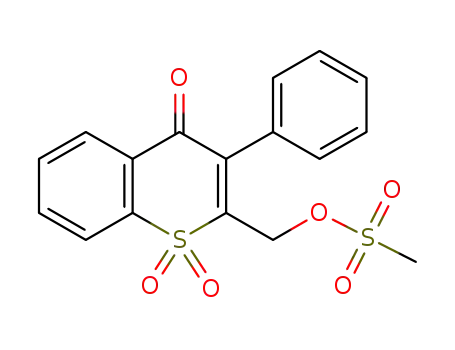 (1,1-dioxido-4-oxo-3-phenyl-4H-thiochromen-2-yl)methyl methanesulfonate
