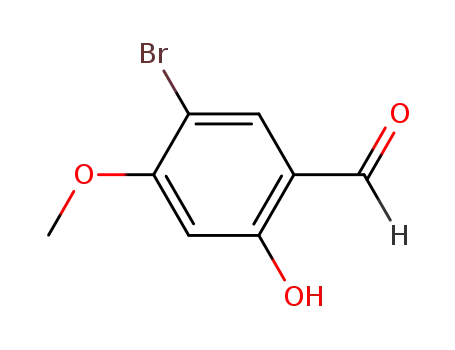 Molecular Structure of 57543-36-9 (5-BROMO-2-HYDROXY-4-METHOXY-BENZALDEHYDE)