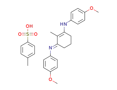 (E)-4-methoxy-N-(3-((4-methoxyphenyl)amino)-2-methylcyclohex-2-en-1-ylidene)benzenaminium 4-methylbenzenesulfonate