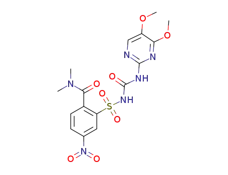 N, N-dimethyl-2-(N-(N-(4,6-dimethoxypyrimidin-2-yl)-aminocarbonyl)-aminosulfonyl)-4-nitrobenzamide