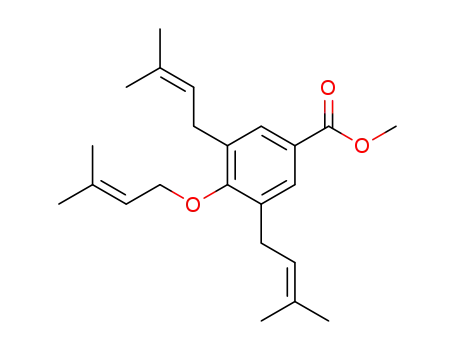 methyl 3,5-bis(3-methylbut-2-en-1-yl)-4-((3-methylbut-2-en-1-yl)oxy)benzoate