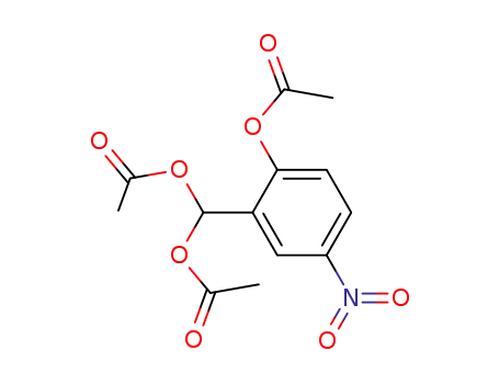 Molecular Structure of 24590-01-0 ([2-(acetyloxy)-5-nitrophenyl]methanediyl diacetate)