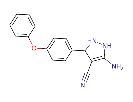 5-amino-3-(4-phenoxy)phenyl-4-cyano-2,3-dihydropyrazole