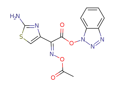 1-[(Z)-2-(2-amino-4-thiazolyl)-2-(acetoxyimino)acetoxy]benzotriazole