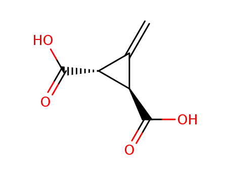 Molecular Structure of 499-02-5 (3-METHYLENECYCLOPROPANE-TRANS-1,2-DICARBOXYLIC ACID)