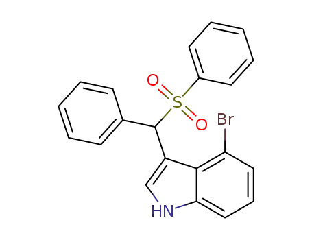 4-bromo-3-[phenyl(phenylsulfonyl)methyl]-1H-indole