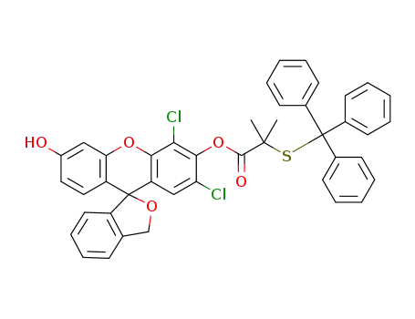 2',4'-dichloro-6'-hydroxy-3H-spiro[isobenzofuran-1,9'-xanthen]-3'-yl 2-methyl-2-(tritylthio)propanoate