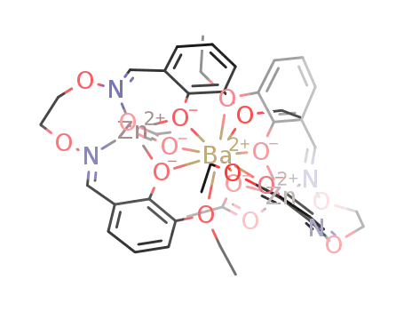 bis{μ-6,6′-diethoxy-2,2′-[1,2-ethylenedioxybis(nitrilomethylidyne)]diphenolato}bis[μ-acetatozinc(II)]barium(II)