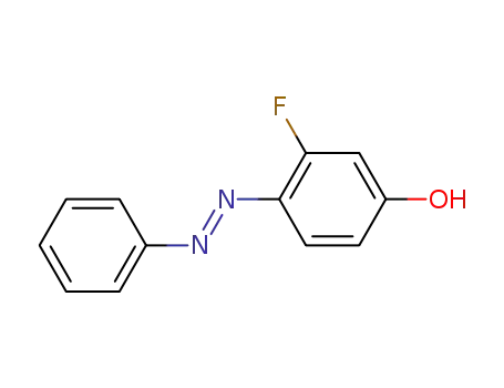 Molecular Structure of 326-18-1 (Phenol, 3-fluoro-4-(phenylazo)-)