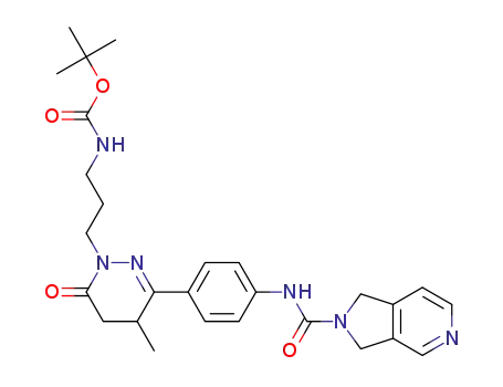 tert-butyl {3-[3-{4-[(1,3-dihydro-2H-pyrrolo[3,4-c]pyridin-2-ylcarbonyl)amino]phenyl}-4-methyl-6-oxo-5,6-dihydropyridazin-1(4H)-yl]propyl}carbamate