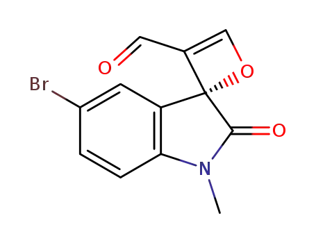 (R)-5-bromo-1-methyl-2-oxospiro[indoline-3,2'-oxete]-3'-carbaldehyde