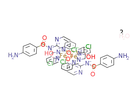 [(Cl)(sulfadiazine)Fe(III)(μ-N-(2-hydroxybenzyl)-N-(2-pyridylmethyl)(3-chloro)(2-hydroxy)propylamine)2Fe(III)(sulfadiazine)(Cl)]*2H2O