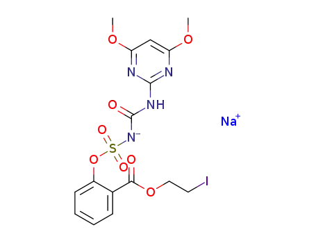 sodium ((4,6-dimethoxypyrimidin-2-yl)carbamoyl)((2-((2-iodoethoxy)carbonyl)phenoxy)sulfonyl)amide