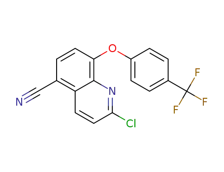 2-chloro-8-{4-(trifluoromethyl)phenoxy}quinoline-5-carbonitrile