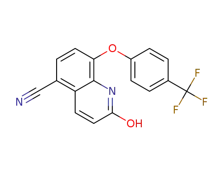 2-hydroxy-8-{4-(trifluoromethyl)phenoxy}quinoline-5-carbonitrile
