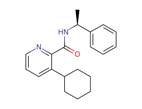 3-cyclohexyl-N-(1-phenylethyl)picolinamide