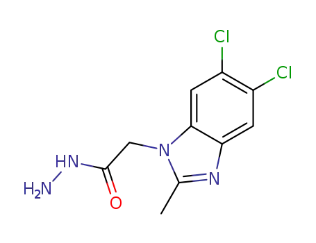 2-(5,6-dichloro-2-methyl-1H-benzimidazol-1-yl)acetohydrazide