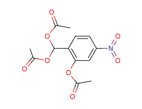 Molecular Structure of 54362-25-3 (2-Acetoxy-4-nitro-benzaldiacetate)