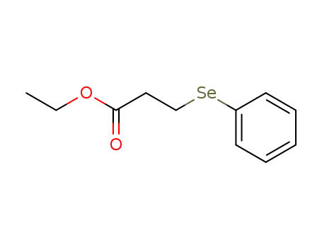 Molecular Structure of 109179-39-7 (Propanoic acid, 3-(phenylseleno)-, ethyl ester)