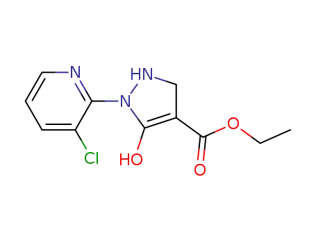 ethyl 2-(3-chloropyridin-2-yl)-5-hydroxy-3-pyrazolidinecarboxylate