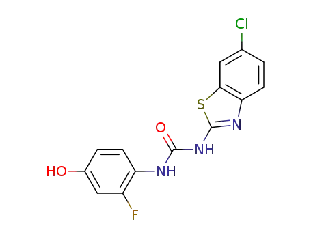 1-(6-chlorobenzo[d]thiazol-2-yl)-3-(2-fluoro-4-hydroxyphenyl)urea