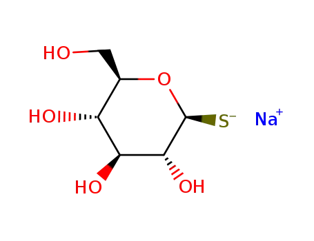 Molecular Structure of 10593-29-0 (1-THIO-BETA-D-GLUCOSE SODIUM SALT)