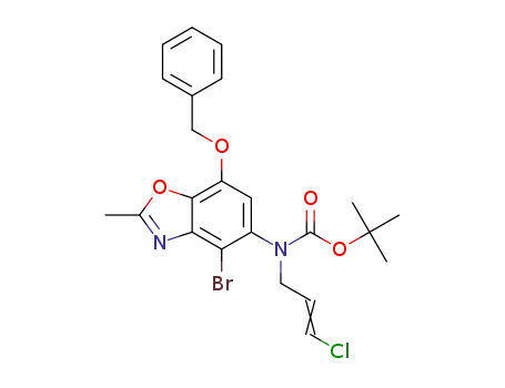 tert-butyl (7-(benzyloxy)-4-bromo-2-methylbenzo[d]oxazol-5-yl)(3-chloroallyl)carbamate