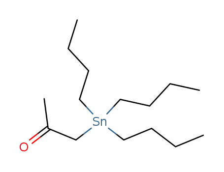 Molecular Structure of 14583-98-3 (2-Propanone, 1-(tributylstannyl)-)