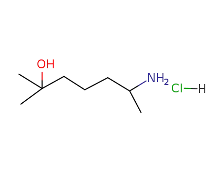 Molecular Structure of 543-15-7 (6-AMINO-2-METHYL-2-HEPTANOL HYDROCHLORIDE)
