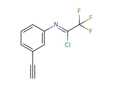 (1Z)-N-(3-ethynylphenyl)-2,2,2-trifluoroethanimidoyl chloride