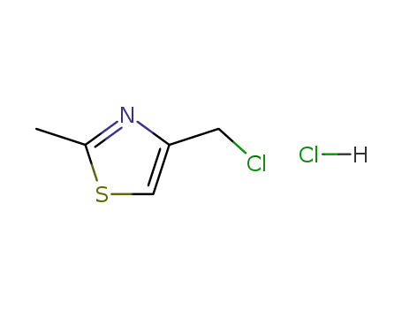 Thiazole, 4-(chloromethyl)-2-methyl-, hydrochloride