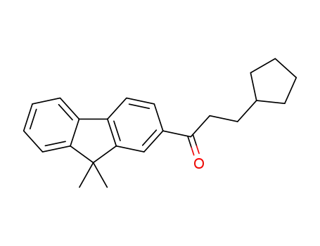1-(9,9-dimethyl-9H-fluorene-2yl)-3-cyclopentyl-1-propanone