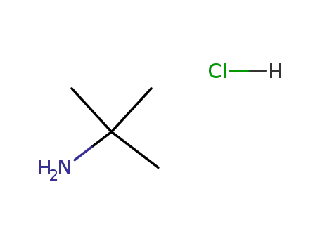 Molecular Structure of 10017-37-5 (2-AMINO-2-METHYLPROPANE HYDROCHLORIDE)