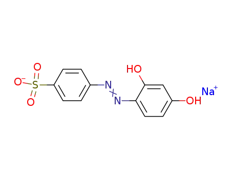 sodium 4-(2,4-dihydroxyphenylazo)benzenesulphonate