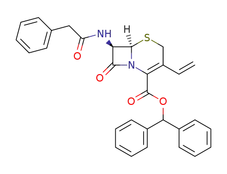 diphenylmethyl 7β-phenylacetamido-3-vinyl-3-cephem-4-carboxylate