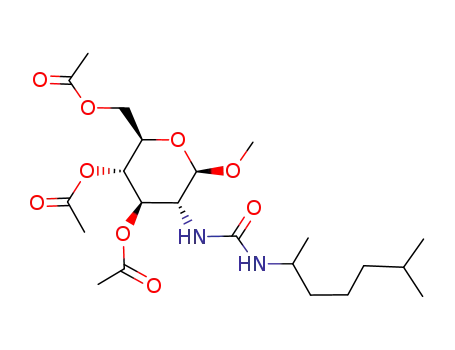 methyl 3,4,6-tri-O-acetyl-2-deoxy-2-<3-(1,5-dimethylhexyl)ureido>-β-D-glucopyranoside