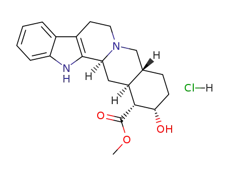 Molecular Structure of 65-19-0 (Yohimbine hydrochloride)