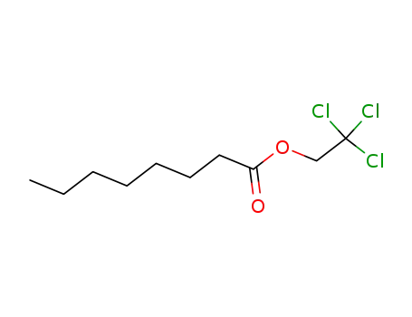 Molecular Structure of 84443-53-8 (Octanoic acid, 2,2,2-trichloroethyl ester)