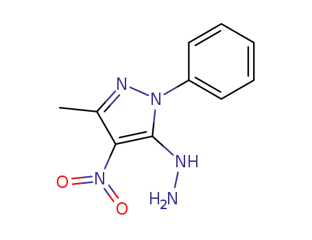 1-(3-methyl-4-nitro-1-phenyl-1H-pyrazol-5-yl)hydrazine