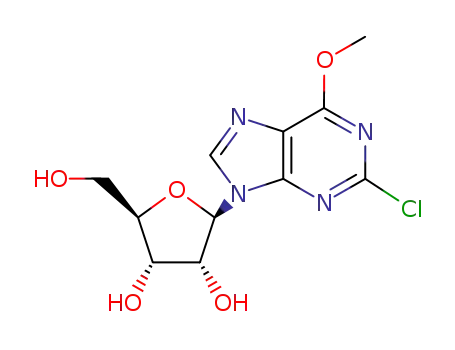 Molecular Structure of 15465-92-6 (2-Chloro-6-O-methyl-inosine)