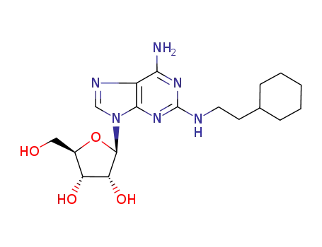 Molecular Structure of 124498-52-8 (2-((2-cyclohexylethyl)amino)adenosine)